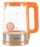 Чайник KRAFT KF-KG1708OR оранж./стекло